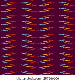 Abstract seamless pattern of colorful braids