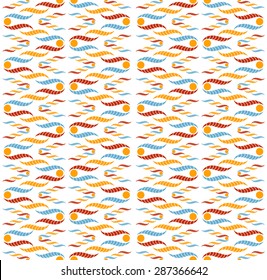 Abstract seamless pattern of colorful braids