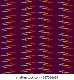 Abstract seamless pattern of colorful braids