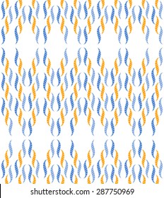 Abstract seamless pattern of colorful braids