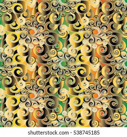 Abstract seamless pattern. Colorful bright  vector background.