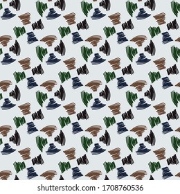 abstract seamless pattern with colorful brush strokes