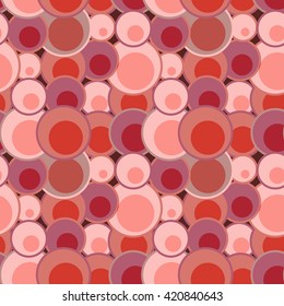 Abstract seamless pattern with colorful bubbles. Funny vector background.