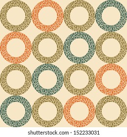 Abstract seamless pattern with colorful circles