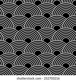 Abstract seamless pattern with colorful circles. Vector seamless texture for wallpapers, pattern fills, web page backgrounds