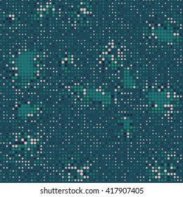 Abstract seamless pattern with colorful dots. Vector background.