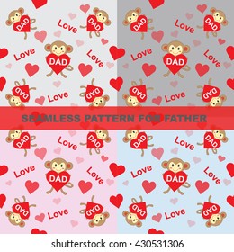 abstract seamless pattern colorful for father, vector illustration design, art background and texture