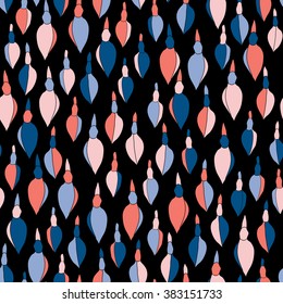 Abstract seamless pattern. Colorful flower buds. Nature texture. Plain floral background for wallpaper or decoration. Stylized texture with flower buds.
