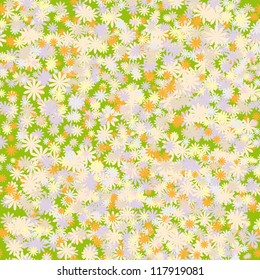 abstract seamless pattern with colorful flowers. Vector background