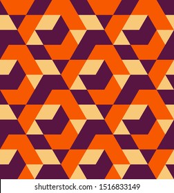 Abstract seamless pattern. Colorful geometric background with triangles.
