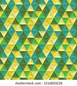 Abstract seamless pattern. Colorful geometric background with triangles.