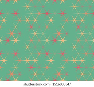 Abstract seamless pattern. Colorful geometric background with hexagons.