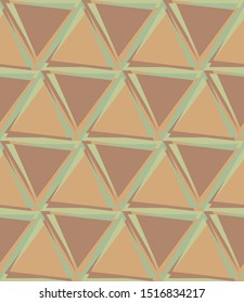 Abstract seamless pattern. Colorful geometric background with triangles.