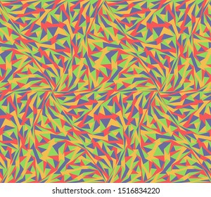 Abstract seamless pattern. Colorful geometric background with triangles.