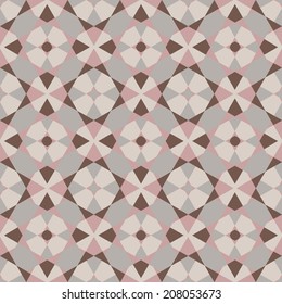 Abstract seamless pattern. Colorful geometric ornament. 