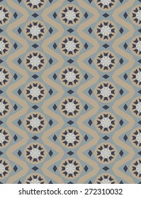 Abstract seamless pattern. Colorful geometric ornament.