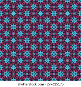 Abstract seamless pattern. Colorful geometric ornament.