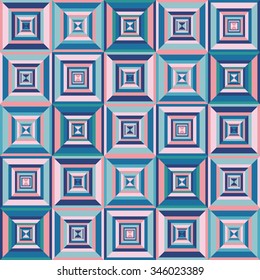 Abstract seamless pattern. Colorful geometric ornament.