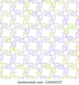 Abstract seamless pattern with colorful geometric shapes.