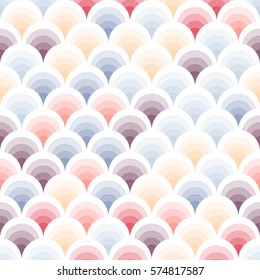 Abstract seamless pattern with colorful geometric shapes. Bright cheerful colors.