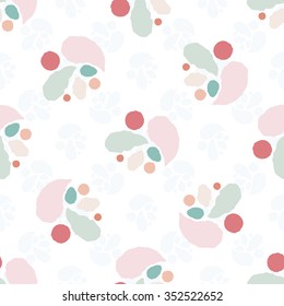 Abstract seamless pattern with colorful hand drawn strokes and drops