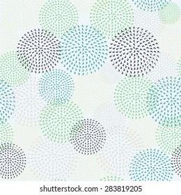 Abstract seamless pattern. Colorful oval