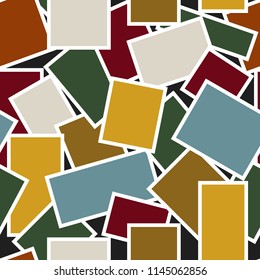 abstract seamless pattern with colorful patches, patchwork background