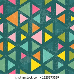 Abstract seamless pattern with colorful shapes made in vector