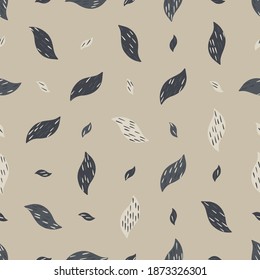 Abstract seamless pattern with colorful shapes. Beautiful textile or paper print. Vector illustration.