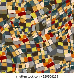 Abstract seamless pattern with colorful squares