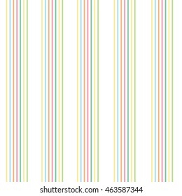 Abstract seamless pattern with colorful striped background. Pinstripe summer texture. Tender vector illustration.