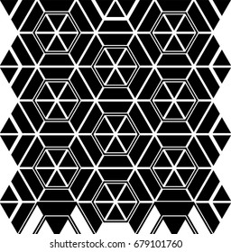 Abstract Seamless Pattern. Colorful Pattern with Stripes.