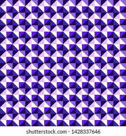 Abstract seamless pattern of colorful triangles. Textiles, Fabric, Paper, Wallpaper, Magazine, Flyer, Booklet. Geometric template for your design. Vector illustration