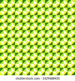 Abstract seamless pattern of colorful triangles. Textiles, Fabric, Paper, Wallpaper, Magazine, Flyer, Booklet. Geometric template for your design. Vector illustration