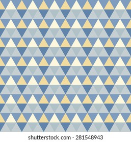 Abstract seamless pattern of colorful triangles