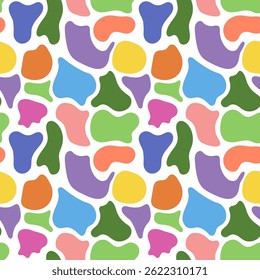 Abstract seamless pattern. Colorful vector illustration. Simple background