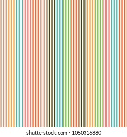 Abstract seamless pattern with colorful vertical stripes. Vector