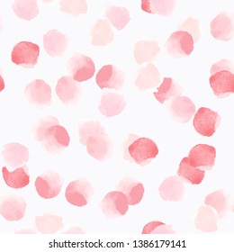 Abstract seamless pattern with colorful watercolor shapes made in vector