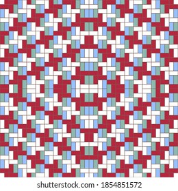 Abstract seamless pattern Colorful Weaving