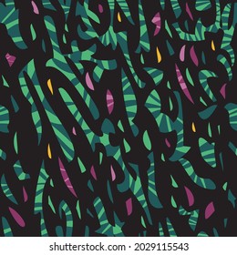 Abstract seamless pattern. Colorfull hand drawn texture. Vector background for fabric, textile, stained glass