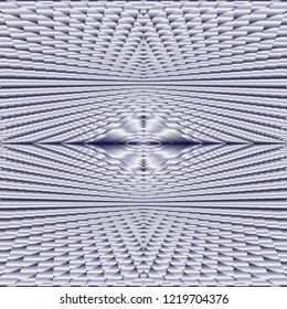 Abstract seamless pattern of complex metallic layered surface in silver color, black and white background texture style with gradient. Creative vector design, EPS10.