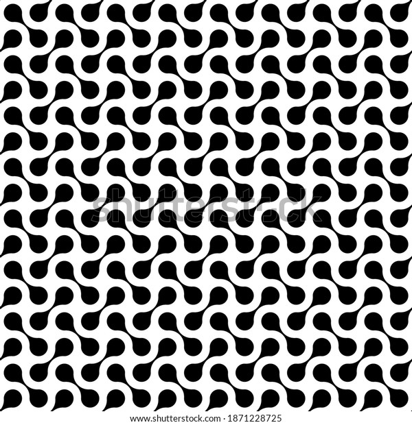Abstract\
seamless pattern of connected dots. Black and white abstract\
background. Simple flat vector\
illustration.