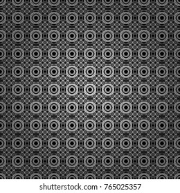 Abstract seamless pattern consisting of gray, black and white tiles. Vector illustration.