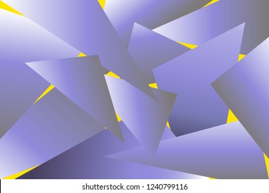 Abstract seamless pattern consisting of triangles of gray and blue hues. Vector composition.