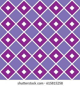 An abstract seamless pattern constructed out of repeating squares in vector format. This purple design can be used as wrapping paper or in a textile project.