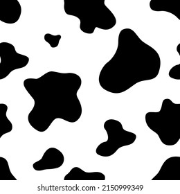 Abstract seamless pattern with cow spots.