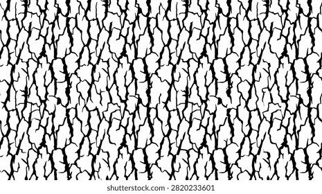 Abstract seamless pattern of cracked earth texture, representing drought and arid conditions.