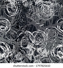Abstract seamless pattern. Creative vector background. Funny wallpaper for textile and fabric