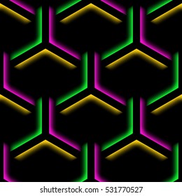 Abstract seamless pattern. Creative vector background. Colorful bright