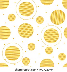 Abstract seamless pattern. A creative vector background with figures of khaki. Japanese style. Gold geometric cover design, poster, card, template, wallpaper